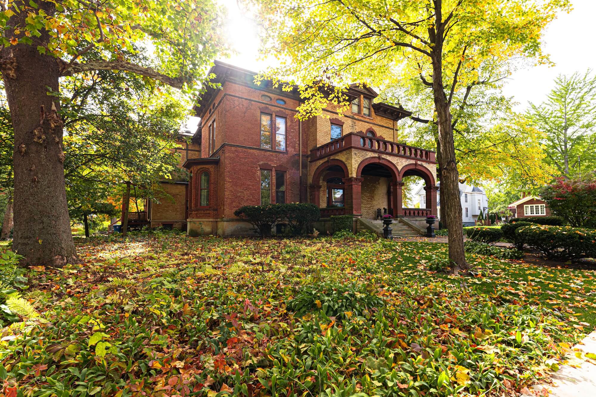 Front of the Mansion in the Fall from the East
